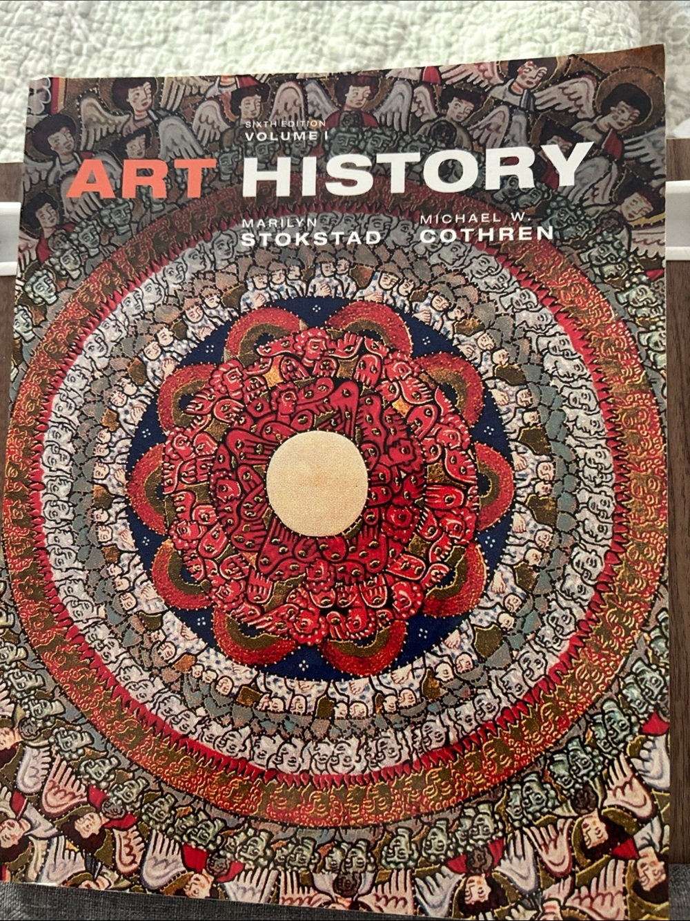 Pearson Art History Mandala Print in Red, Blue, Gold